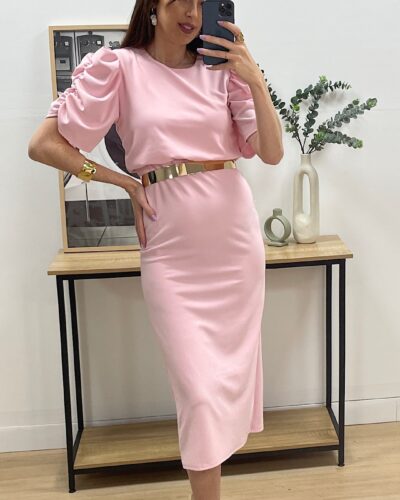 Vestido Mangas Abullonadas