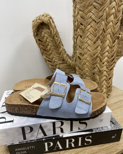 Sandalias Planas de Ante