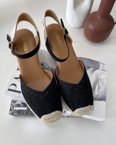 Alpargatas Cuñas Negra