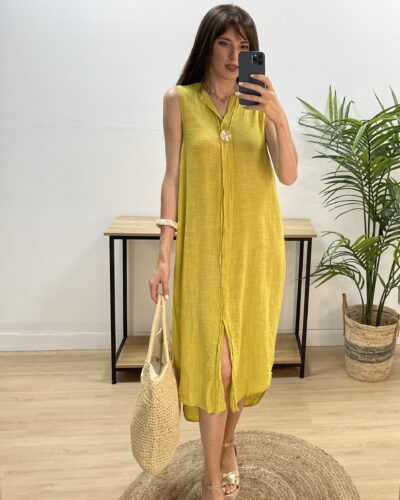 Vestido Kaftán Lino