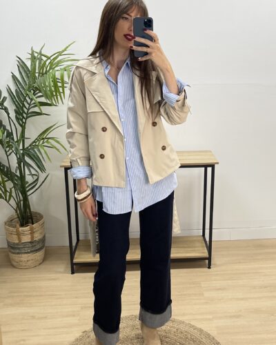 Gabardina Impermeable Corta