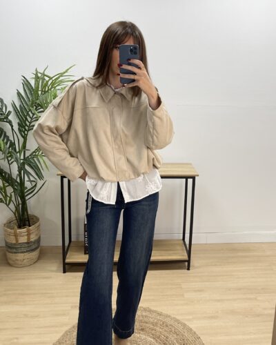 Chaqueta Bomber Ante