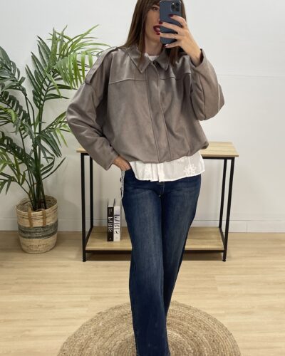 Chaqueta Bomber Ante